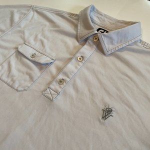 FootJoy FJ White Golf Stretch Active Men's XL Short Sleeve Polo BW Logo Shirt